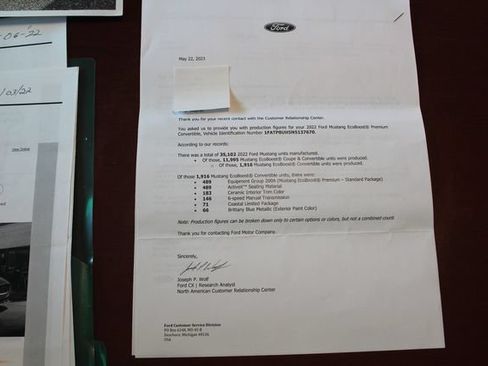 Used 2022 Ford Mustang Premium w/ Coastal Limited Package RWD image 23