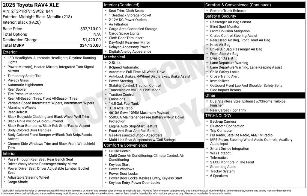 Certified 2025 Toyota RAV4 XLE AWD/4WD image 4