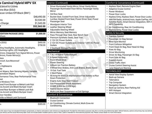 New 2026 Kia Carnival SX w/ SX Dark Edition Package FWD image 3