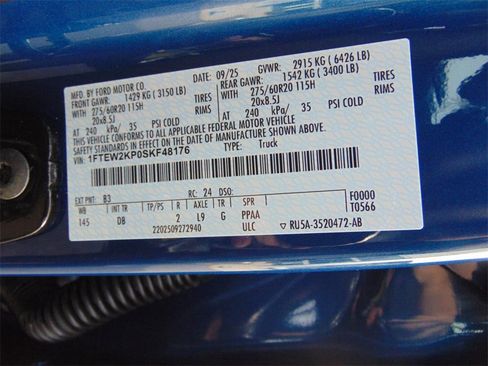 New 2025 Ford F150 STX w/ Equipment Group 200A image 23