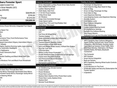 Used 2020 Subaru Forester Sport image 2