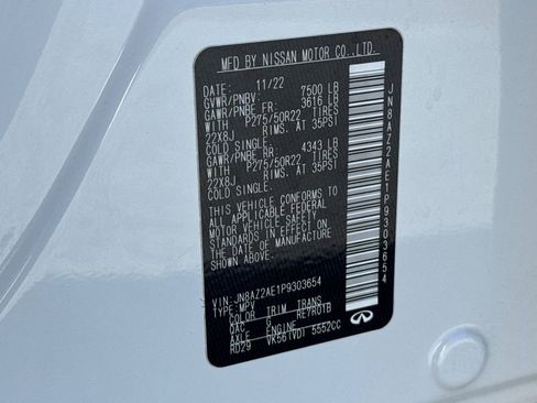 Used 2023 INFINITI QX80 Premium Select w/ Cargo Package image 27