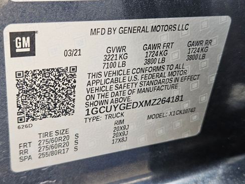Used 2021 Chevrolet Silverado 1500 LTZ w/ LTZ Premium Package AWD/4WD image 35