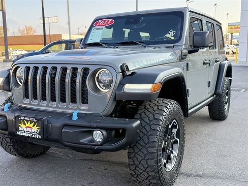 Used 2023 Jeep Wrangler Unlimited Rubicon 4xe w/ Steel Bumper Group image 12