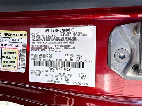 Used 2017 Ford Mustang GT Premium w/ Black Accent Package RWD image 33