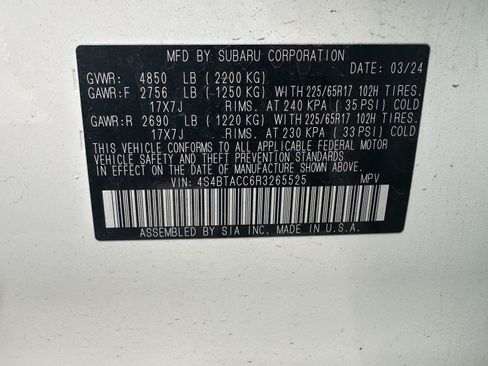 Used 2024 Subaru Outback Premium w/ Popular Package #1A AWD/4WD image 31