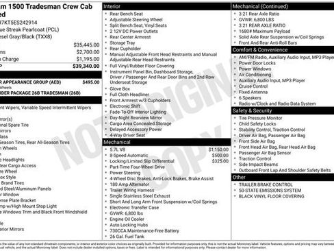 Used 2014 RAM 1500 Tradesman w/ Exterior Appearance Group image 30