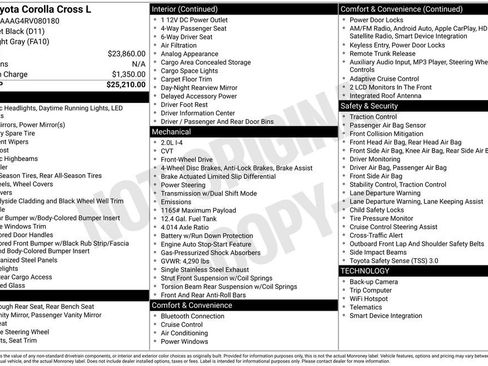 Used 2024 Toyota Corolla Cross L image 2