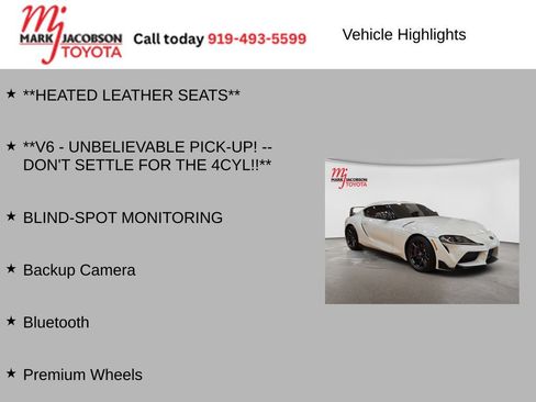 Used 2026 Toyota Supra Premium w/ Driver Assist Package RWD image 6