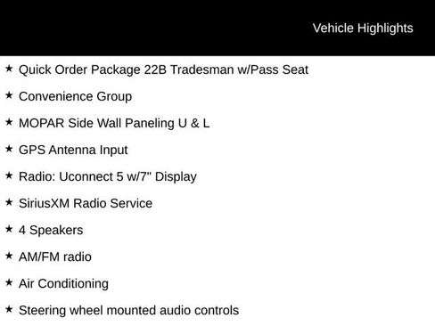 Used 2025 RAM ProMaster 2500 w/ Convenience Group FWD image 2