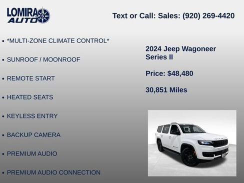 Used 2024 Jeep Wagoneer Series II AWD/4WD image 27