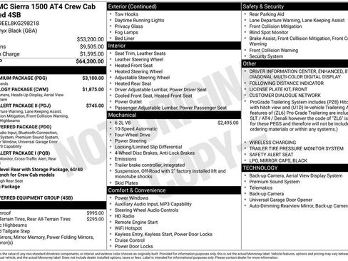 Certified 2019 GMC Sierra 1500 AT4 w/ AT4 Premium Package AWD/4WD image 5