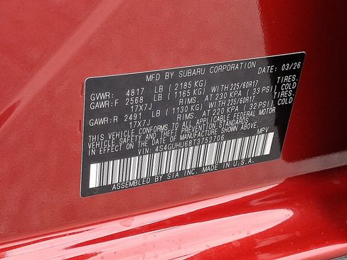 New 2026 Subaru Crosstrek 2.5i Wilderness image 17