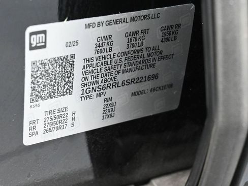 Used 2025 Chevrolet Tahoe RST w/ RST Capability Package image 20