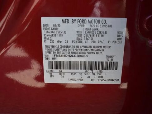 Used 2020 Ford Explorer XLT w/ Equipment Group 202A AWD/4WD image 38