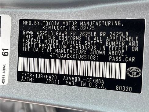 Certified 2026 Toyota Camry LE FWD image 25