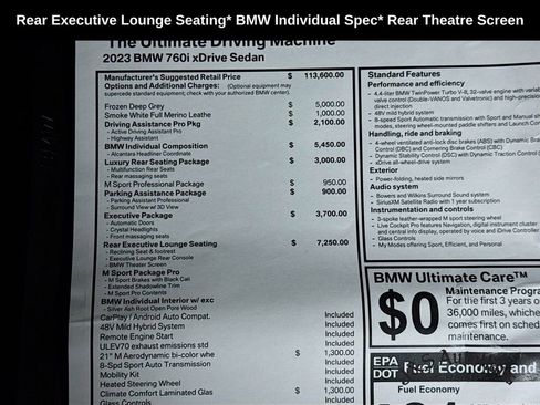 Used 2023 BMW 760i xDrive AWD/4WD image 44
