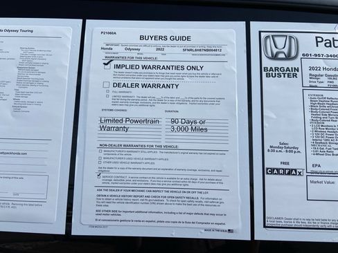 Used 2022 Honda Odyssey Touring image 5