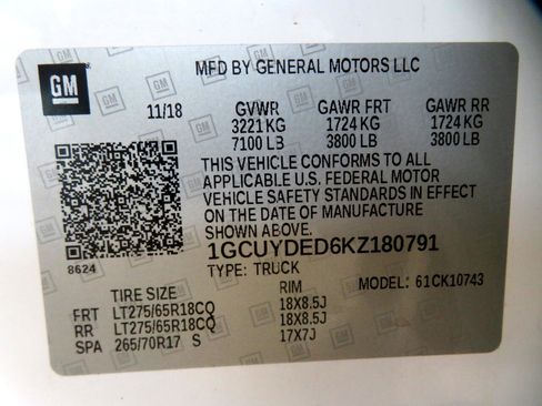 Used 2019 Chevrolet Silverado 1500 LT w/ Z71 Off-Road Package image 75