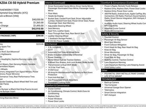 Used 2025 MAZDA CX-50 2.5 Hybrid w/ Weather Package image 6