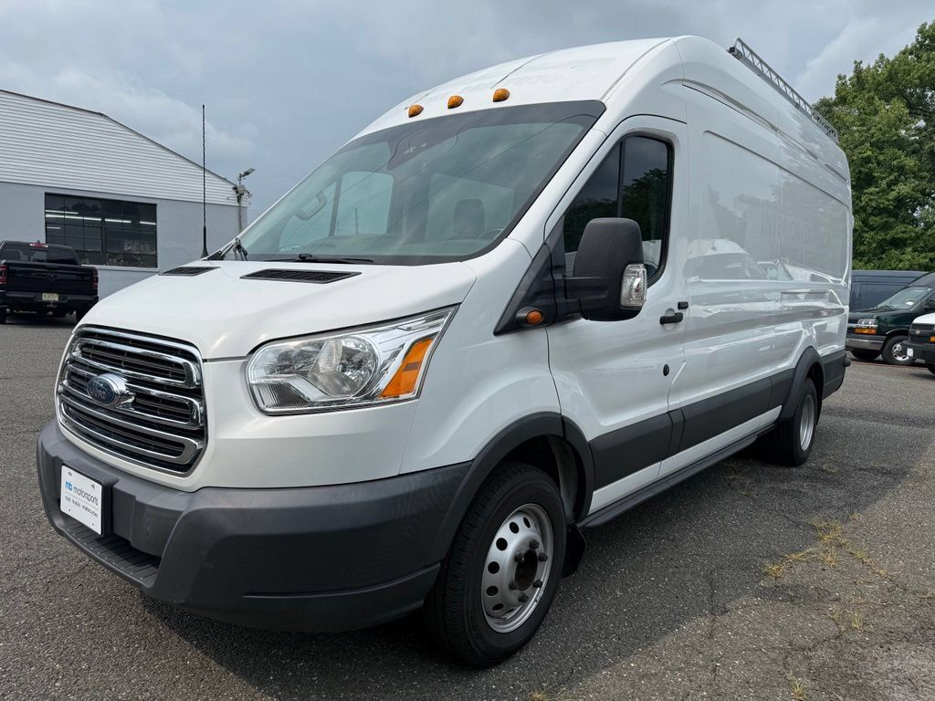 Used 2017 Ford Transit 350 148 High Roof Extended DRW w/ Interior Upgrade Package RWD image 1