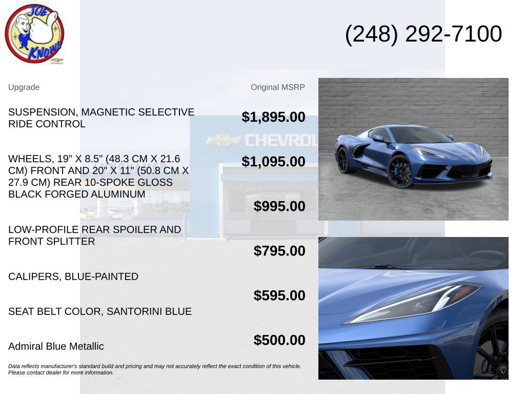 New 2027 Chevrolet Corvette Stingray Coupe w/ 1LT RWD image 5