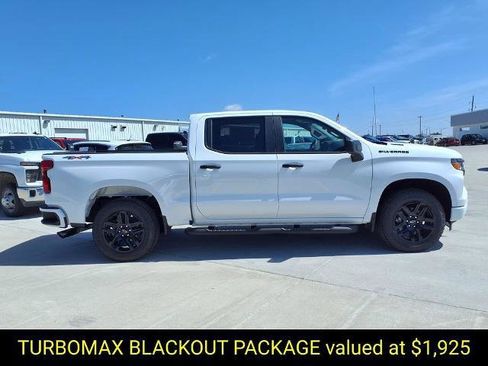 New 2026 Chevrolet Silverado 1500 Custom w/ Turbomax Blackout Package AWD/4WD image 2