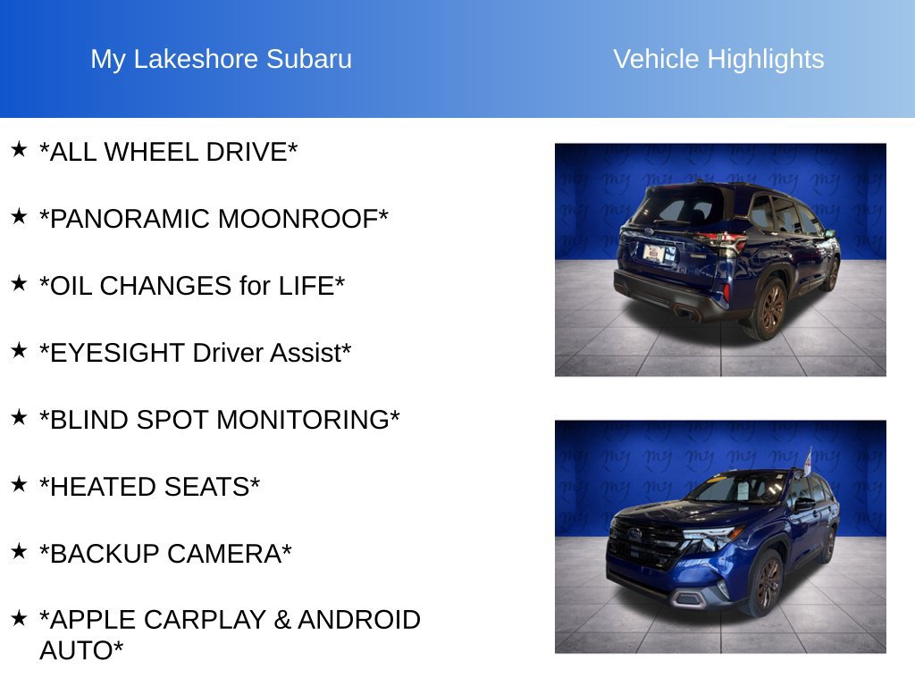 Certified 2025 Subaru Forester Sport AWD/4WD image 6