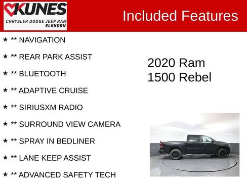 Used 2020 RAM 1500 Sport w/ Alpine Leather & Sound Group AWD/4WD image 3
