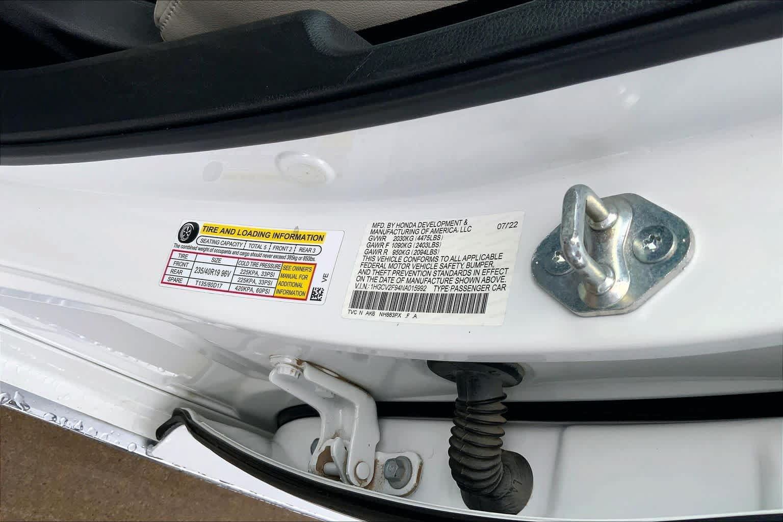 Used 2022 Honda Accord Touring image 33