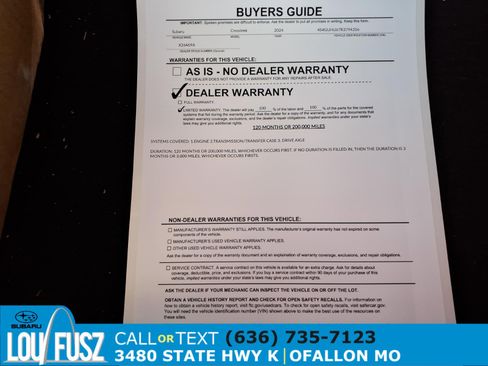 Used 2024 Subaru Crosstrek 2.5i Wilderness w/ Crosstrek Mirror Package AWD/4WD image 35