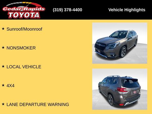 Used 2022 Subaru Forester Touring w/ Popular Package #3 AWD/4WD image 22