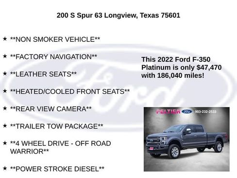 Used 2022 Ford F350 Platinum image 10