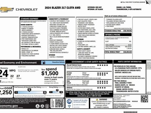 Used 2024 Chevrolet Blazer LT image 3