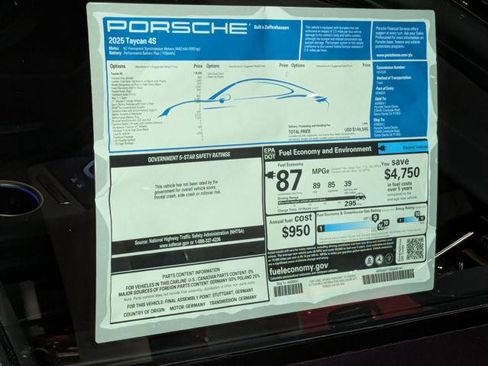 Used 2025 Porsche Taycan 4S AWD/4WD image 36