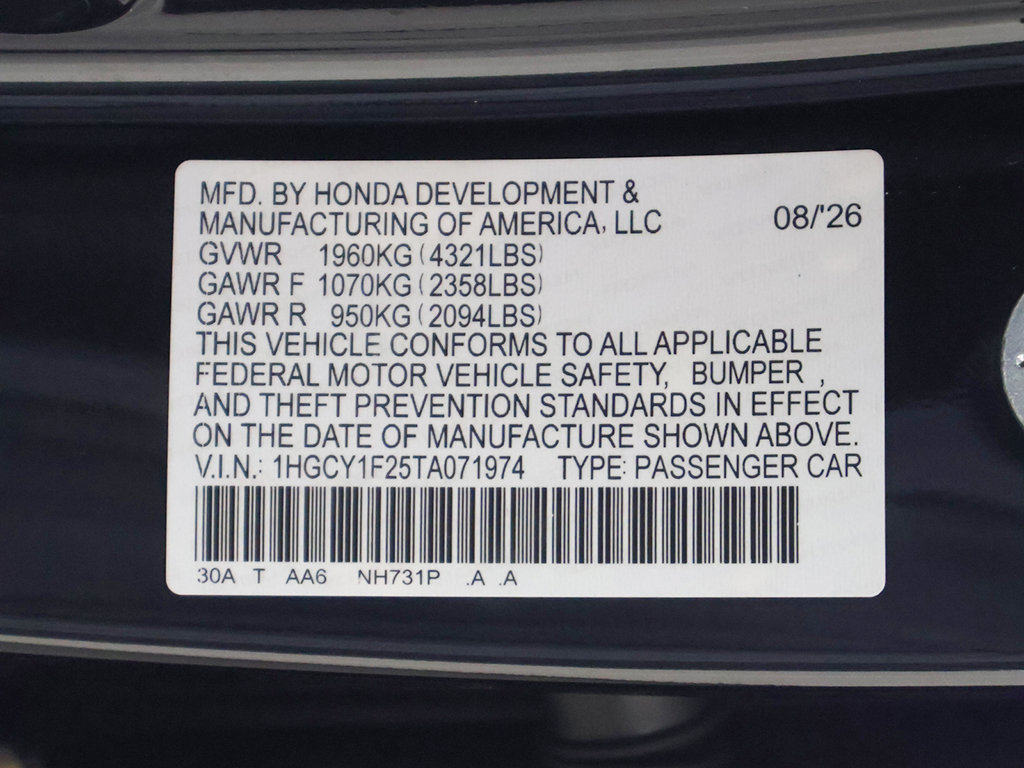 New 2026 Honda Accord LX image 25