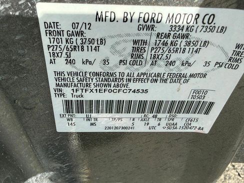 Used 2012 Ford F150 XLT w/ XLT Chrome Pkg image 20