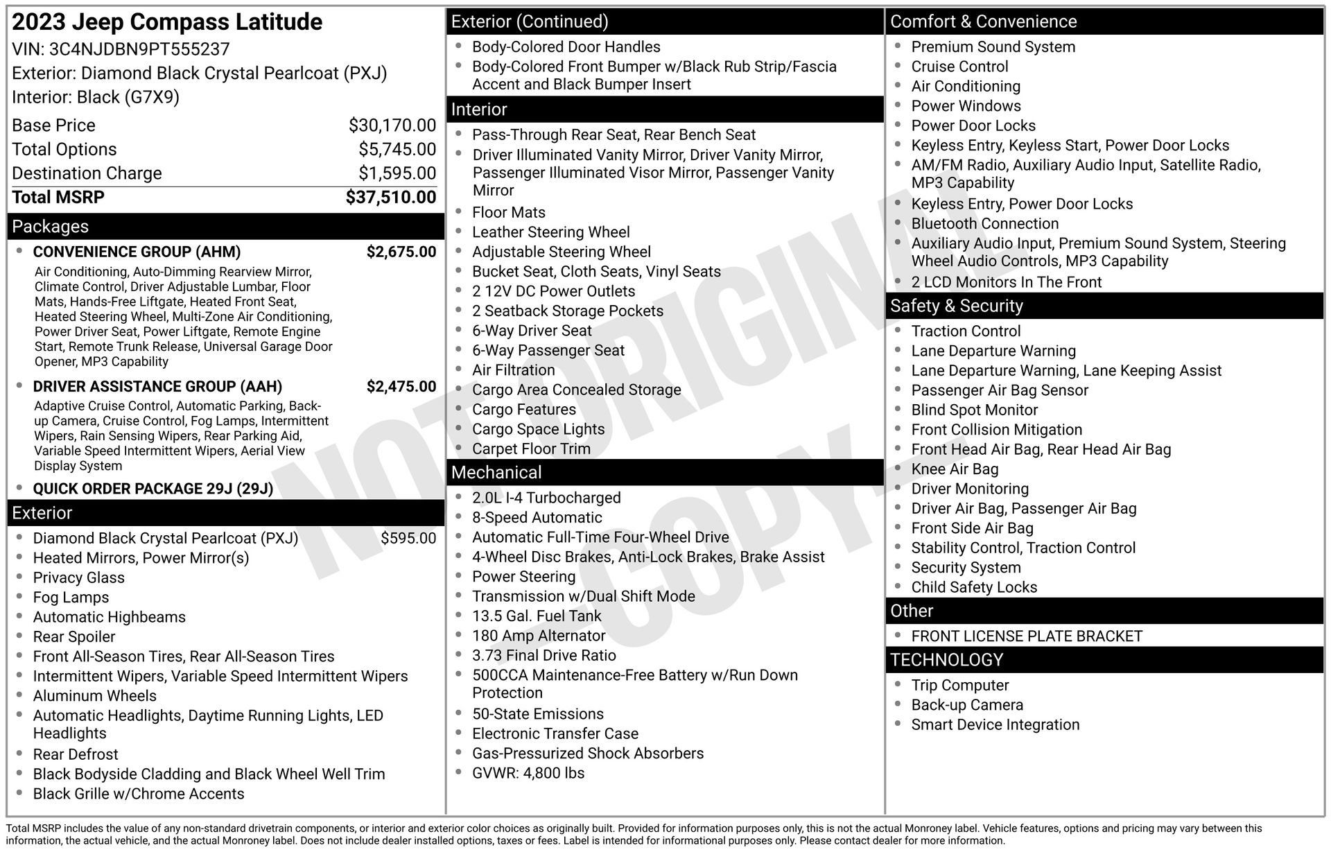 Used 2023 Jeep Compass Latitude w/ Convenience Group AWD/4WD image 4