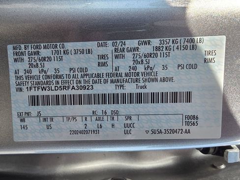Used 2024 Ford F150 XLT w/ Equipment Group 302A MID AWD/4WD image 33