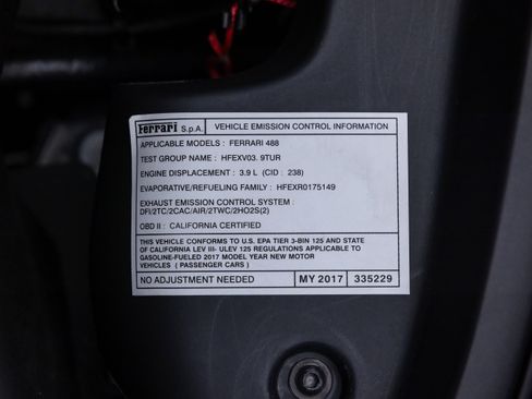 Certified 2017 Ferrari 488 Spider RWD image 94