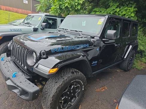 Used 2022 Jeep Wrangler Unlimited Rubicon 4xe w/ Steel Bumper Group AWD/4WD image 4