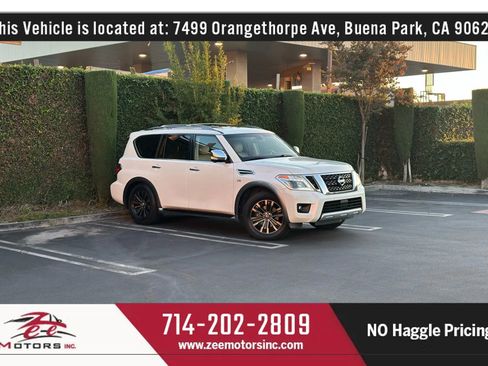 Used 2017 Nissan Armada Platinum w/ Captain Seat Package image 2