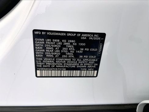 New 2026 Volkswagen Atlas SE AWD/4WD image 8