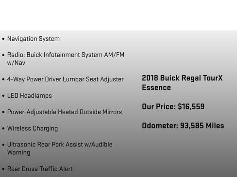 Used 2018 Buick Regal Essence w/ Driver Confidence Package #1 image 24