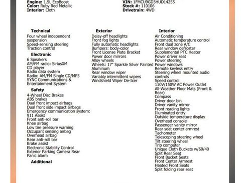 Used 2017 Ford Escape SE w/ SE Cold Weather Package image 31