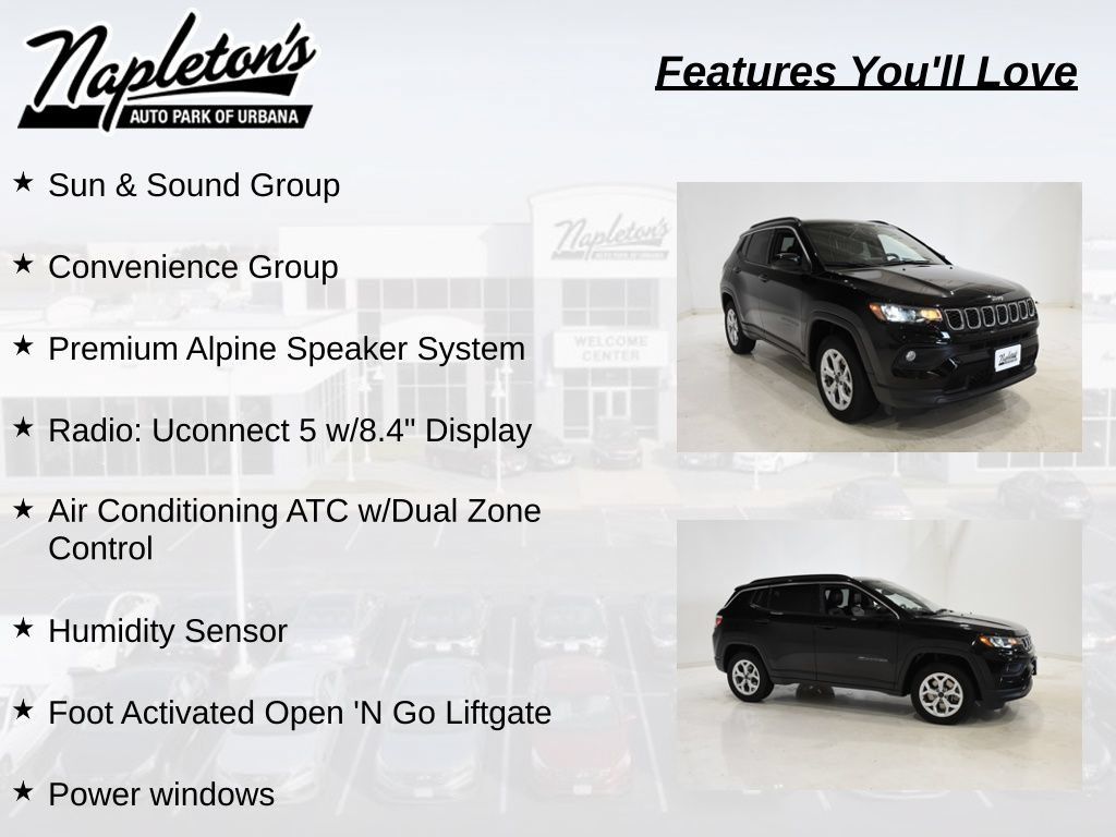 Used 2025 Jeep Compass Latitude w/ Sun & Sound Group AWD/4WD image 8