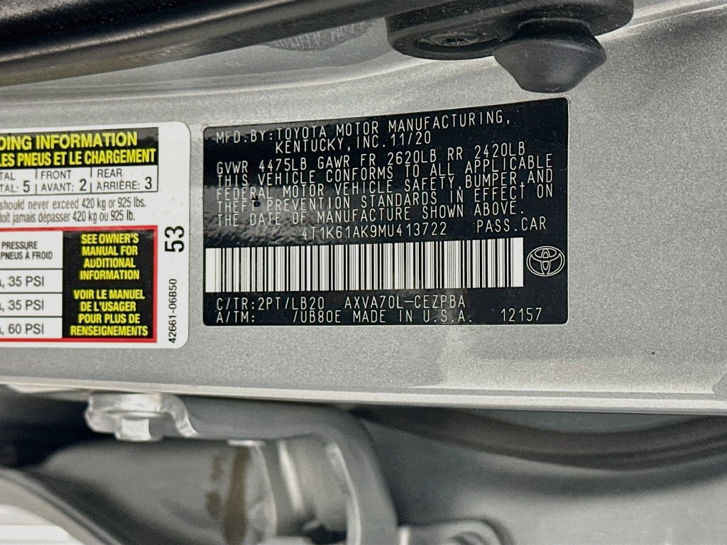 Used 2021 Toyota Camry XSE FWD image 34