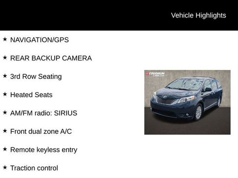 Used 2011 Toyota Sienna XLE w/ Entertainment Pkg FWD image 2