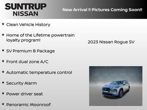Certified 2023 Nissan Rogue SV w/ SV Premium B Package FWD image 6