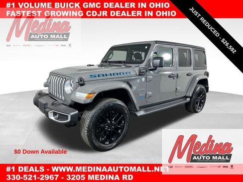 Used 2021 Jeep Wrangler Unlimited Sahara w/ Cold Weather Group AWD/4WD image 1